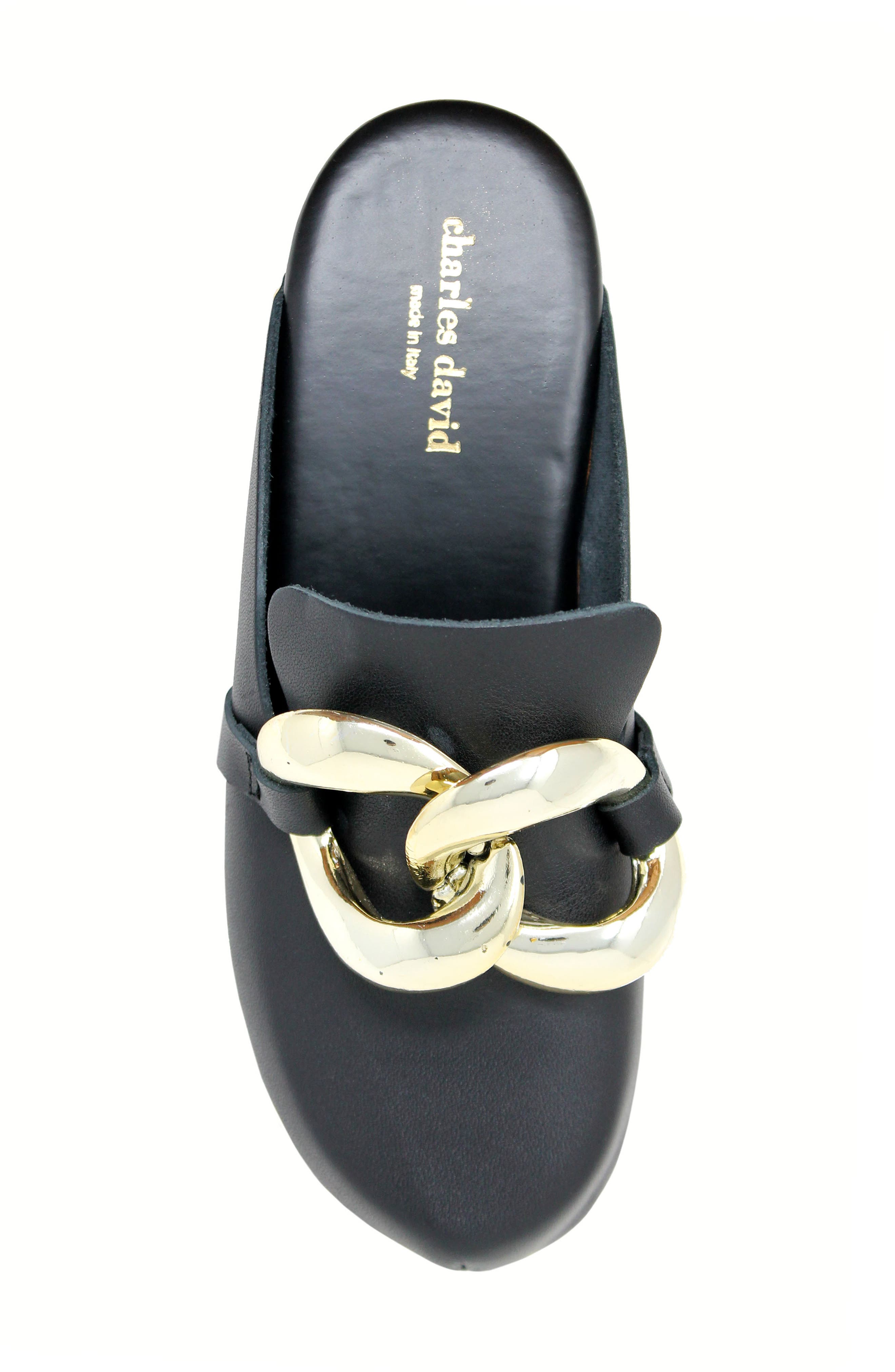 Charles David Siena Clog, Alternate, color, Black-Lech
