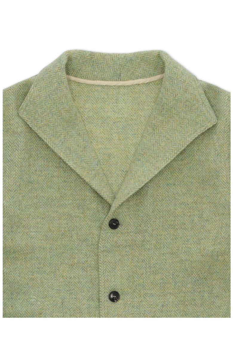 Scotland Herringbone Tweed Jacket, Alternate, color, SAGE