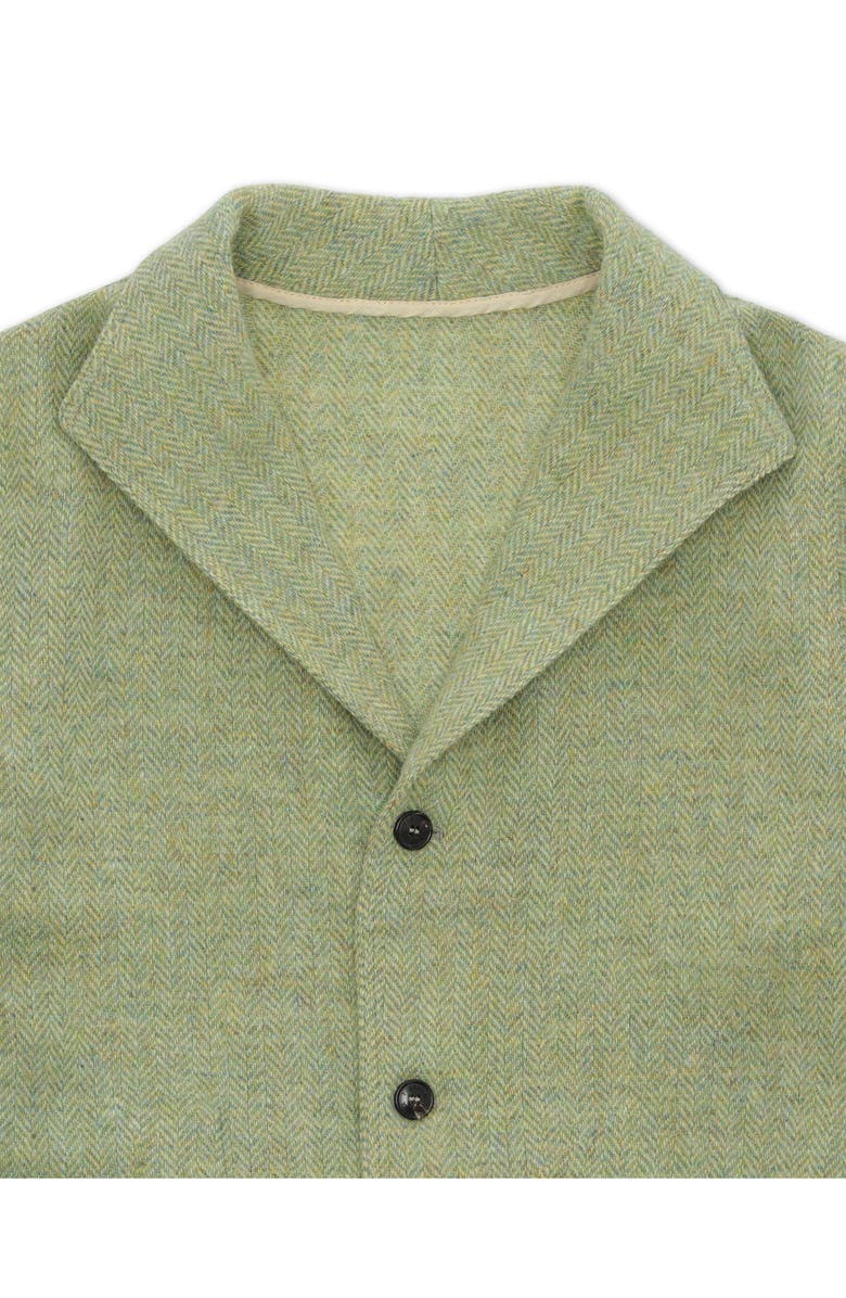 Fortela Scotland Herringbone Tweed Jacket, Alternate, color, Sage