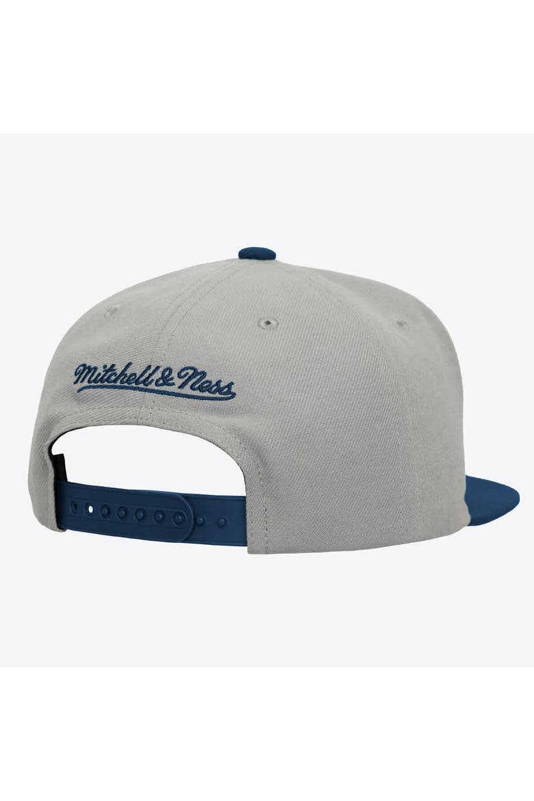 Men's Mitchell & Ness  Gray/Navy Penn State Nittany Lions Plaid OG Snapback Hat, Alternate, color, Gray