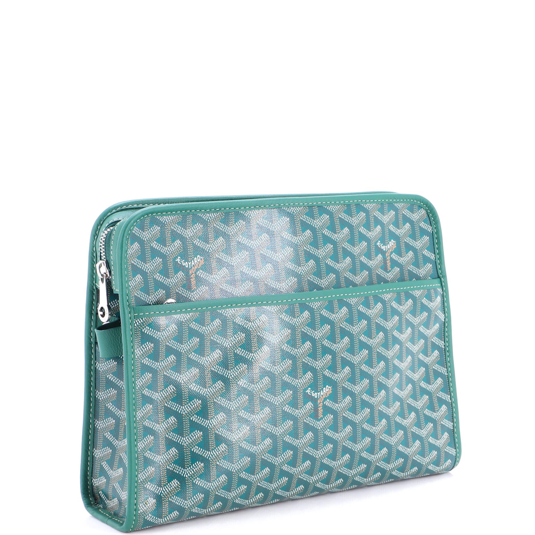 Jouvence Toiletry Pouch Coated Canvas GM, Alternate, color, Green