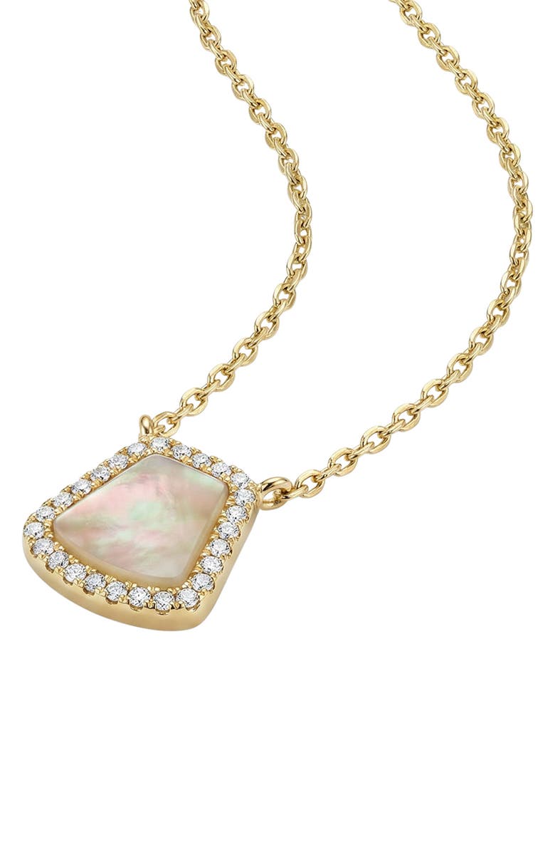ARGENTO VIVO Pavé Crystal Mother-of-Pearl Pendant Necklace, Alternate, color, Gold