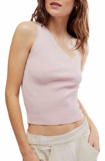 Free People Good Taste One-Shoulder Rib Crop Top