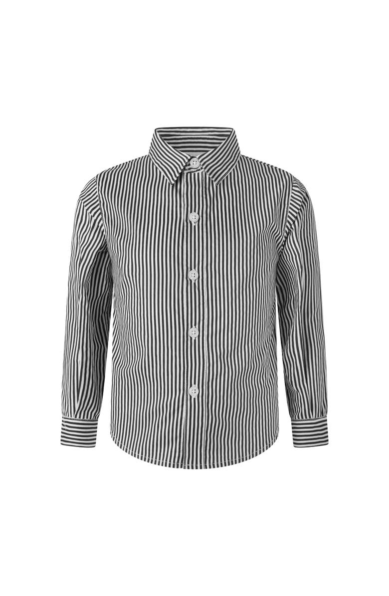Rachel Riley Stripe Shirt, Main, color, Black