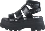 Buffalo Boots Aspha Gld Platform Sandal