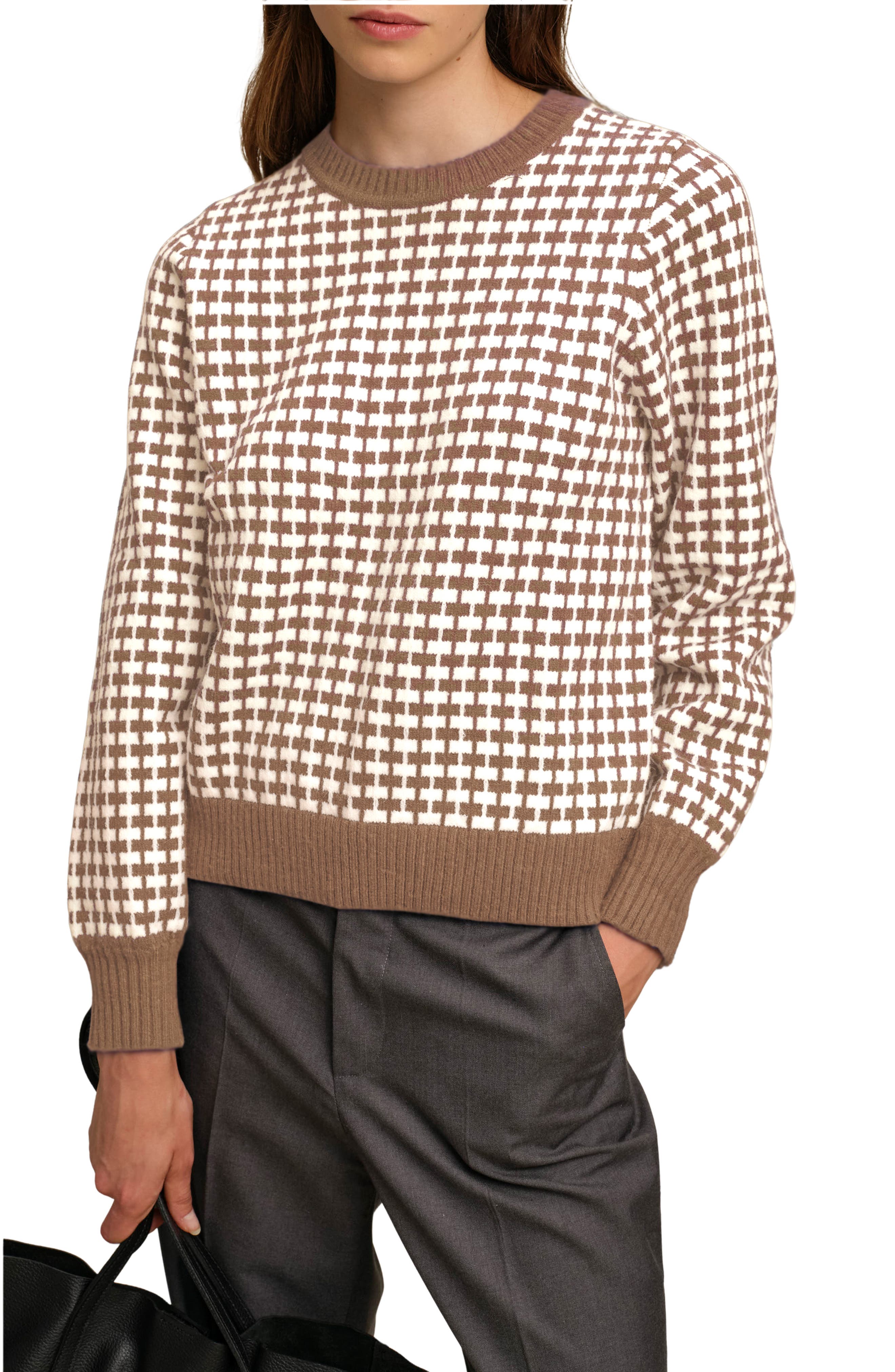 Cody Geo Jacquard Crewneck Sweater