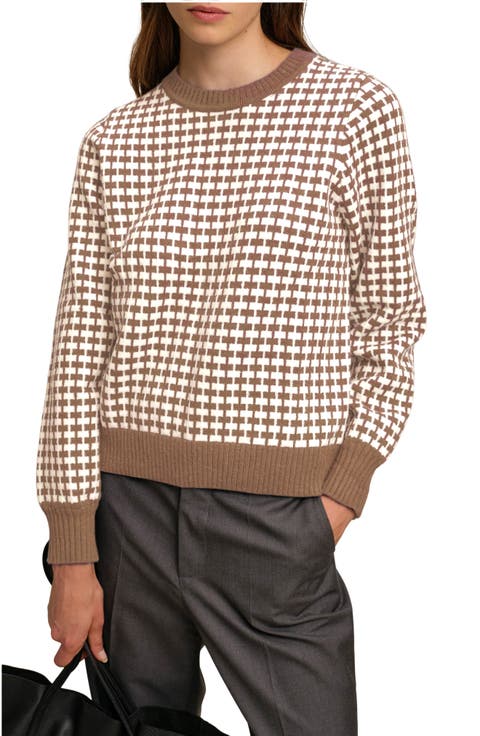 Cody Geo Jacquard Crewneck Sweater