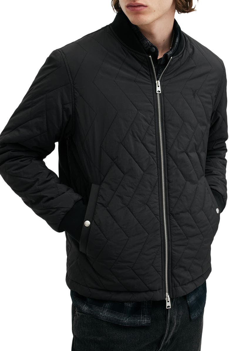 AllSaints Tyk Regular Fit Water Repellent Quilted Jacket, Alternate, color, 
