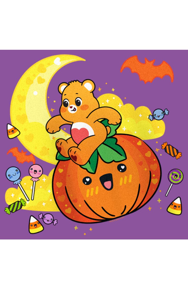 Care Bears Girl's Care Bears Tenderheart Cute Halloween Graphic T-Shirt, Alternate, color, Purple Berry
