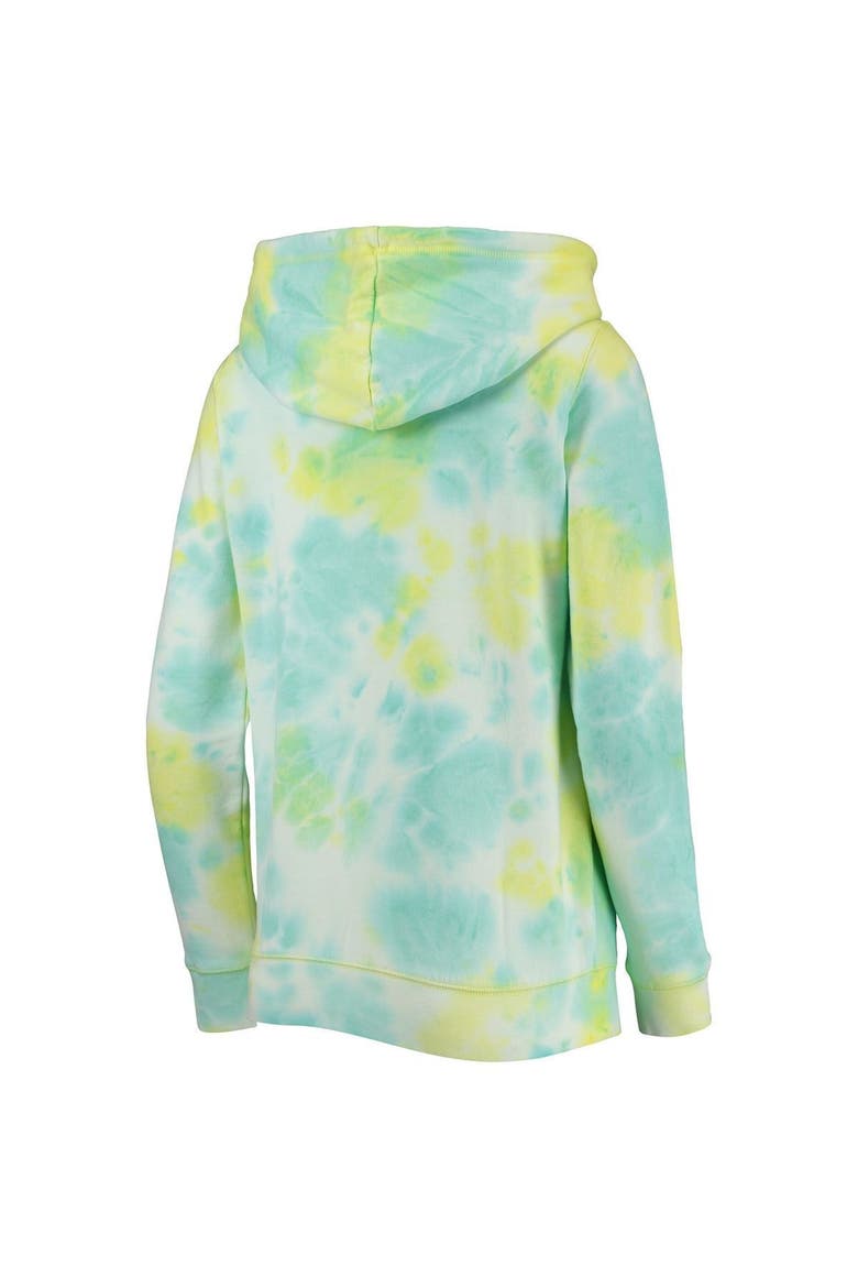 Women's New Era White Boston Red Sox Tie-Dye Full-Zip Hoodie, Alternate, color, White