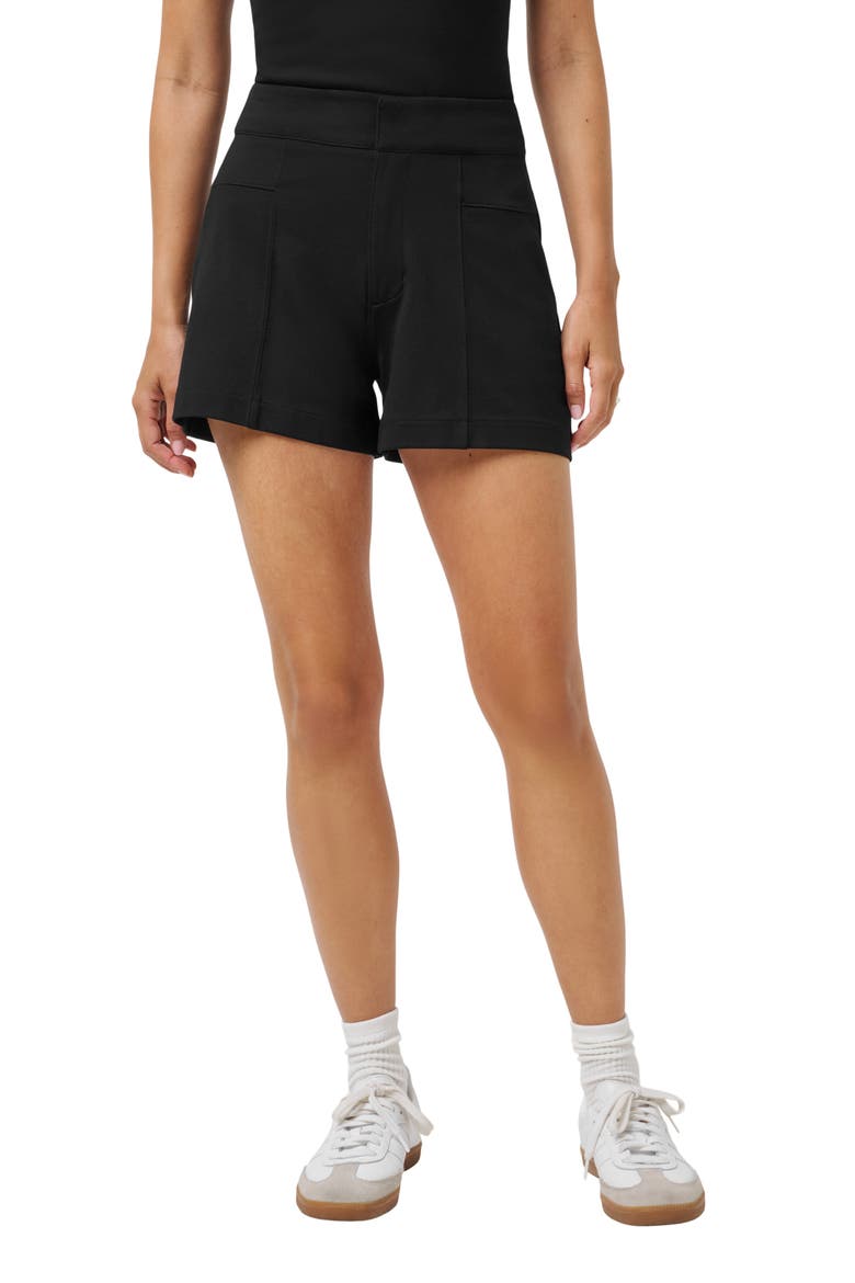 Friday Ponte Shorts, Main, color, BLACK