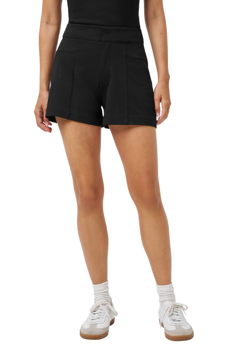 TravisMathew Friday Ponte Shorts, Main, color, Black