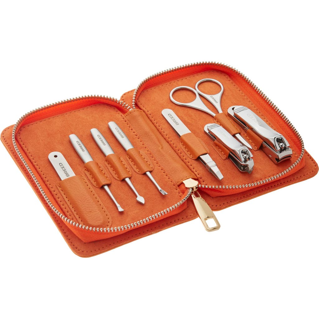 Breed Katana 8 Piece Surgical Steel Groom Kit In Orange