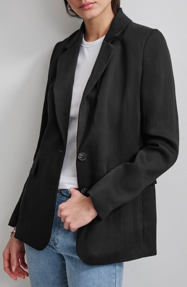 DKNY Organza Blazer, Alternate, color, 