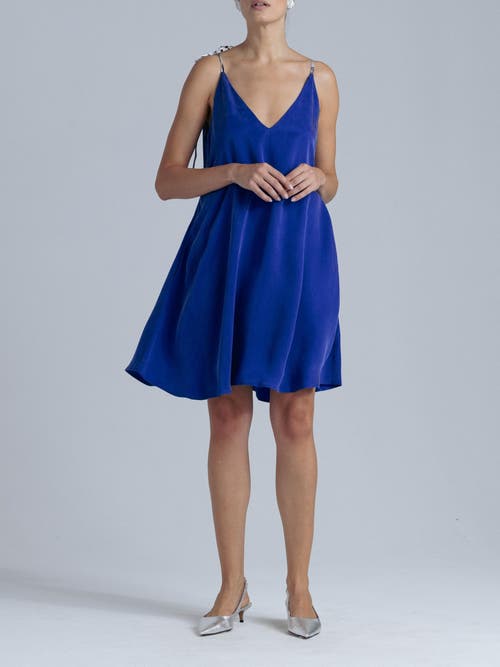 Alas Cupro Dress In Blue