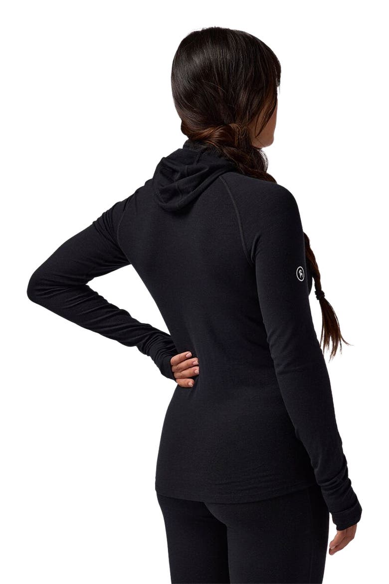 Cedars Rws Merino Lt-Wt Baselayer Balaclava Top - Women's, Alternate, color, Black
