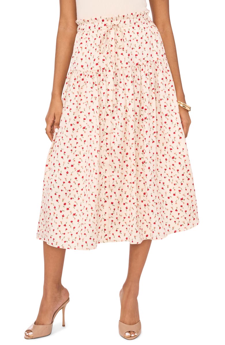 1.STATE Rose Print Midi Skirt, Main, color, 