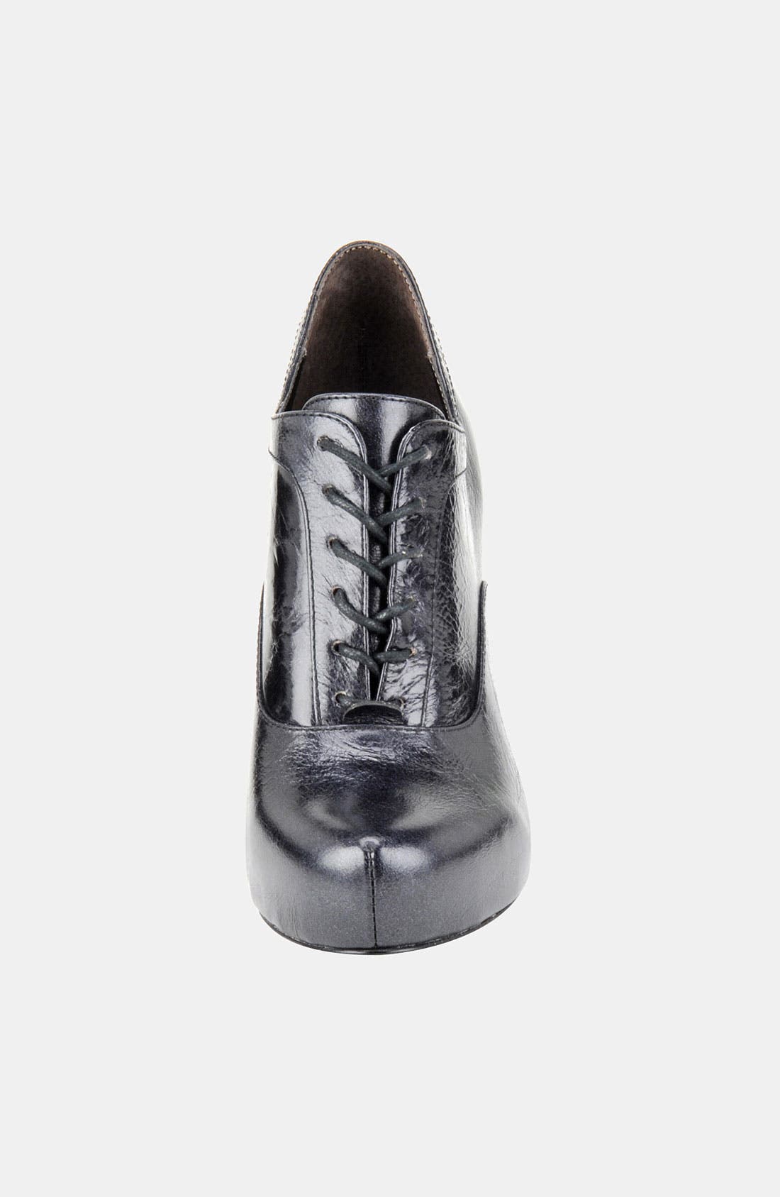 'Coralia' High Heel Oxford, Alternate, color, BLACK