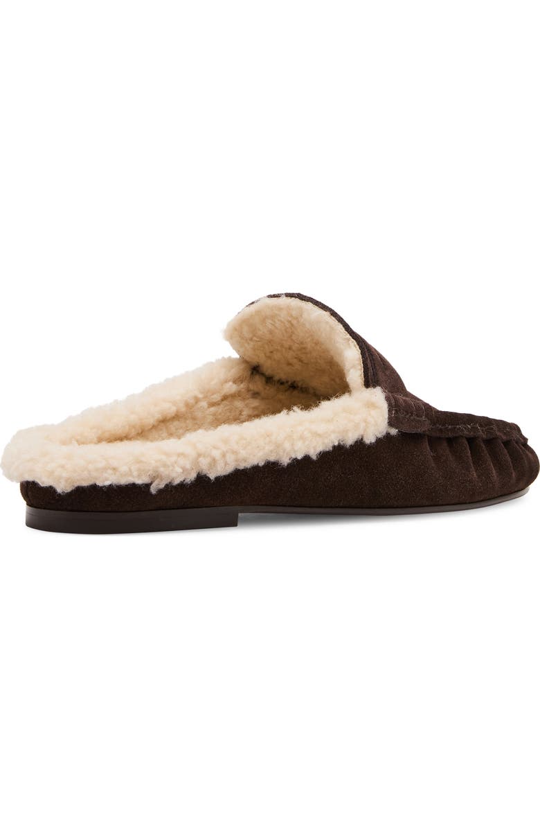 Steve Madden Rafe Faux Shearling Lined Mule, Alternate, color, Chocolate Brown Suede