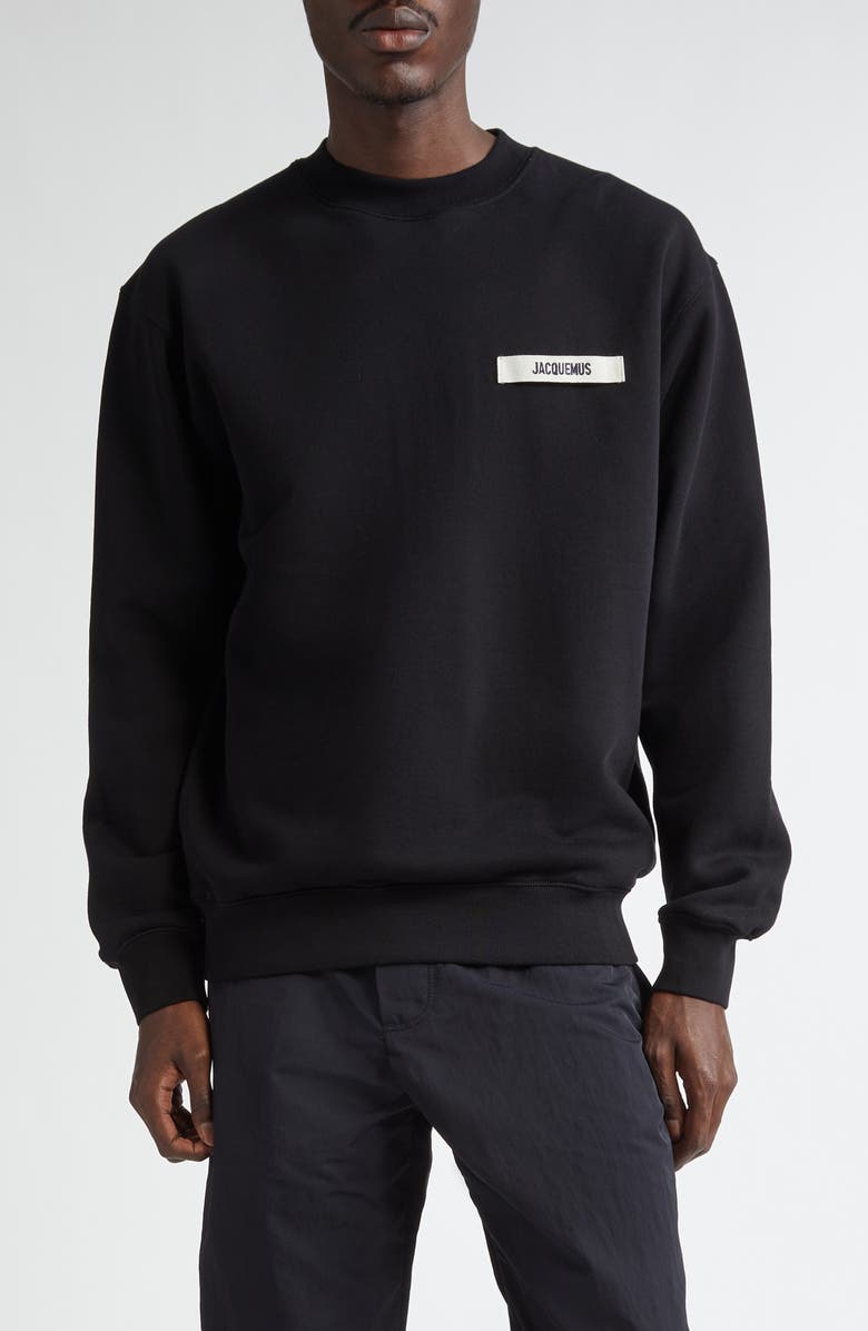 Jacquemus Le Sweatshirt Gros Grain Crewneck Sweatshirt, Main, color, 