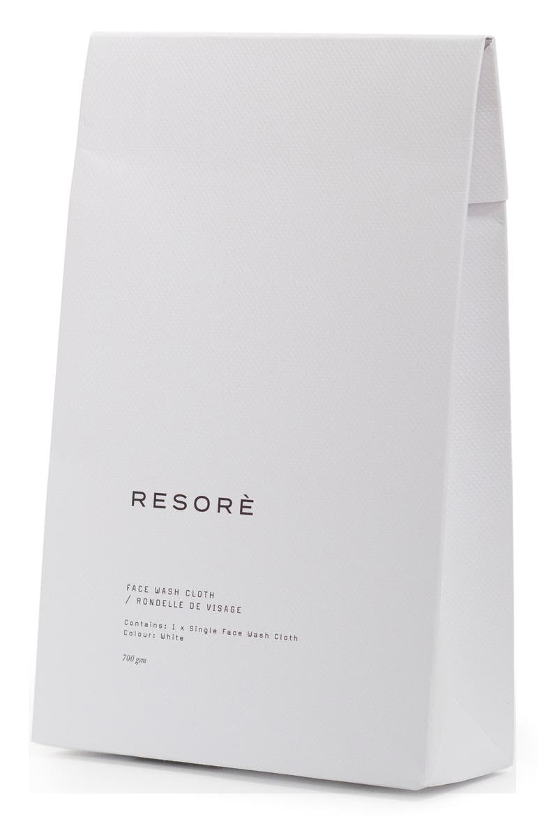 Resorè Face Wash Cloth, Alternate, color, WHITE