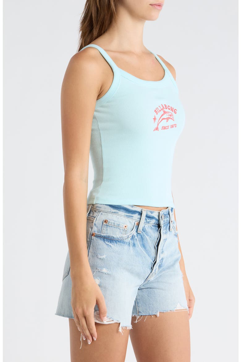 Day Trip Forever Graphic Rib Knit Tank, Alternate, color, CLEARWATER