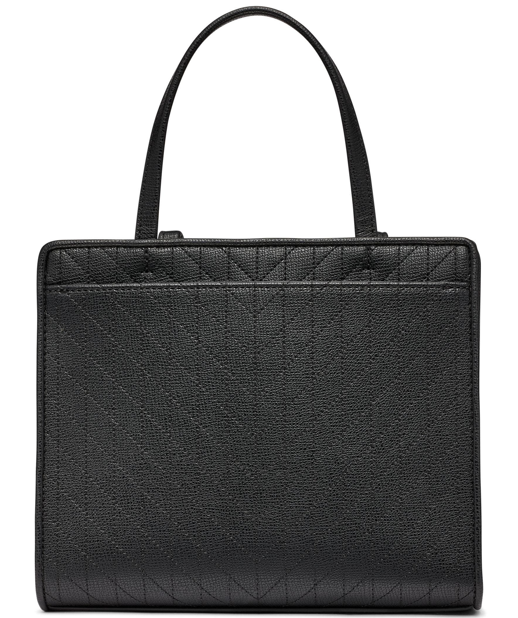 KARL LAGERFELD PARIS Maybelle Satchel, Alternate, color, Black/Gold