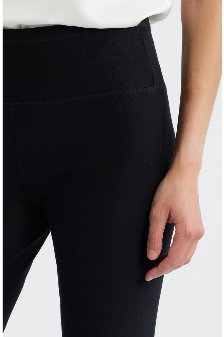 High Waist Winter Denim Leggings, Alternate, color, BLACK
