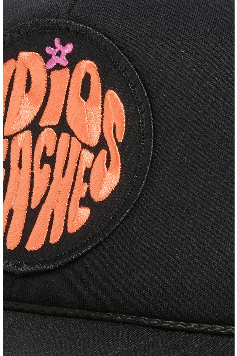 Adios Beaches Patch Trucker Hat, Alternate, color, BLACK