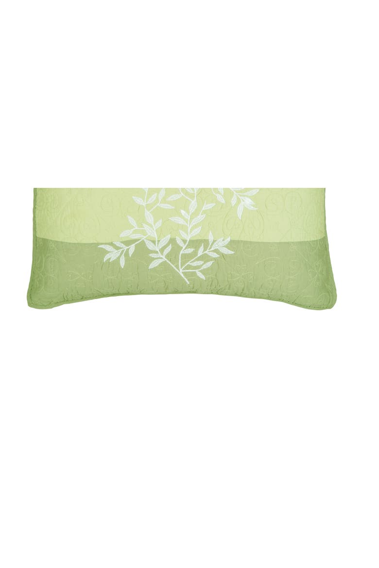 20" x 26" Everly Cotton Standard Sham - Machine Washable, Alternate, color, Green