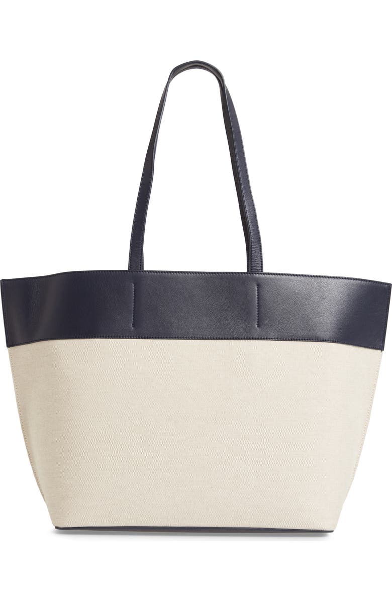 A.P.C. Totally Leather & Canvas Tote Bag, Alternate, color,