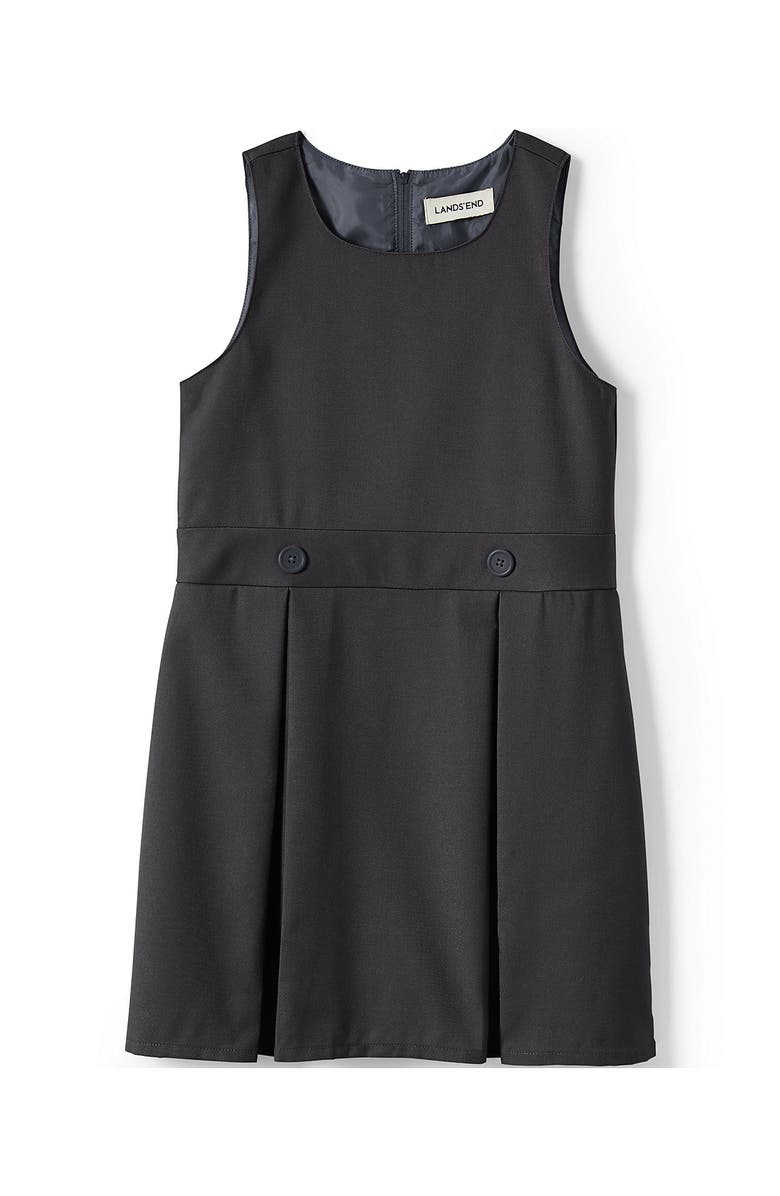 Lands' End Girls Uniform Solid Jumper, Alternate, color, Gray