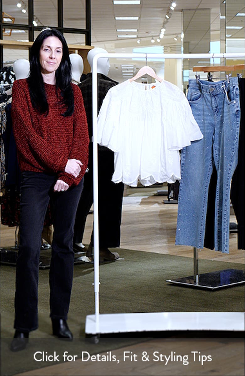 Embroidered Short Sleeve Top, sales video thumbnail