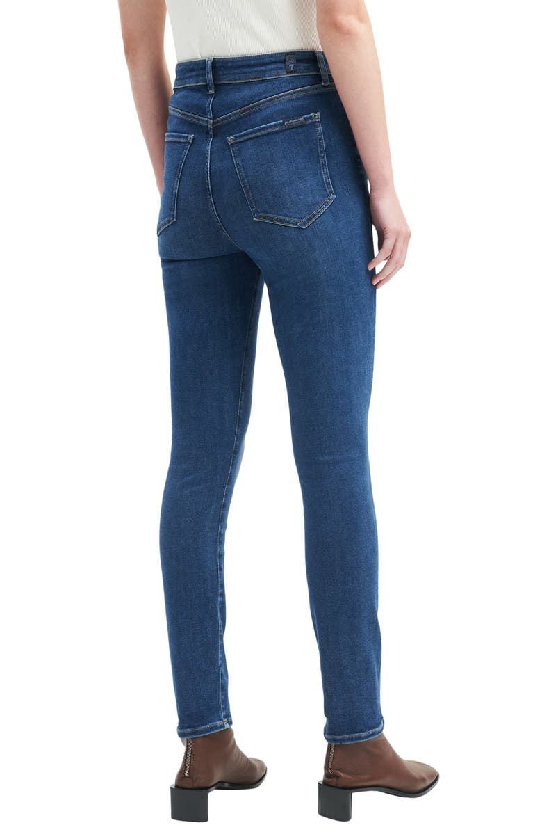 7 For All Mankind High Waist Skinny Jeans, Alternate, color, Sophieblu