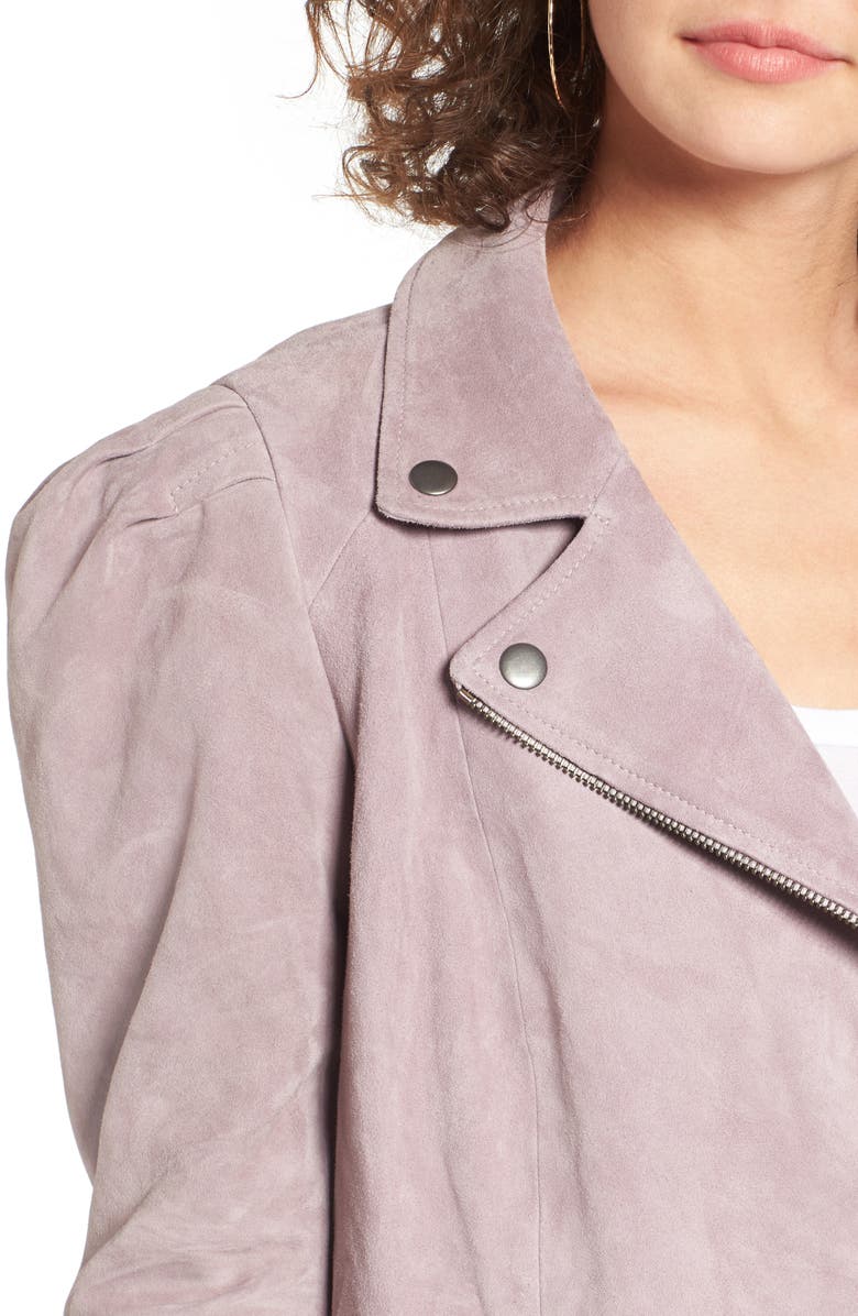 Leith Suede Moto Jacket, Alternate, color, 