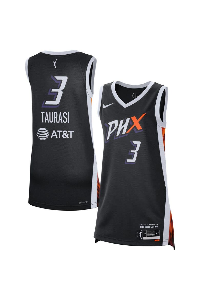 Unisex Nike Diana Taurasi Black Phoenix Mercury Rebel Edition Victory Player Jersey, Main, color, Black