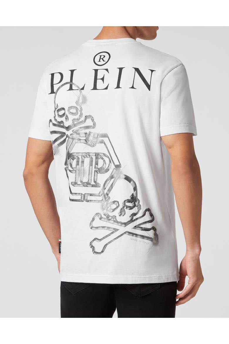 T-Shirt Round Neck Men, Alternate, color, white