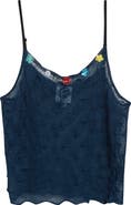 YanYan Borlor Floral Ribbon Wool Camisole