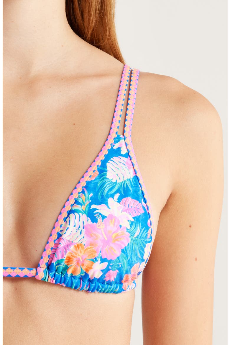 Strappy Bikini Top, Alternate, color, ELECTRIC PALMS
