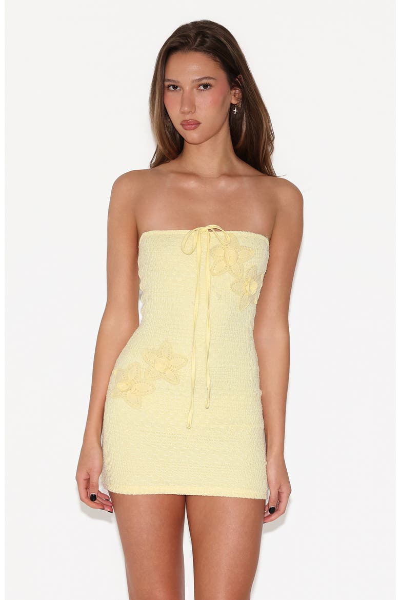Korri Strapless Minidress, Alternate, color, YELLOW