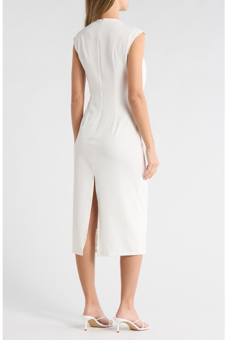 Charmi Cap Sleeve Midi Dress, Alternate, color, WHITE