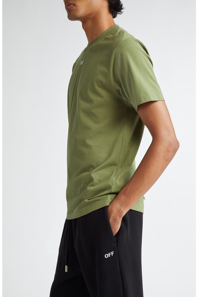 Stitch Arr Slim Embroidered T-Shirt, Alternate, color, FOUR LEAF CLOVER