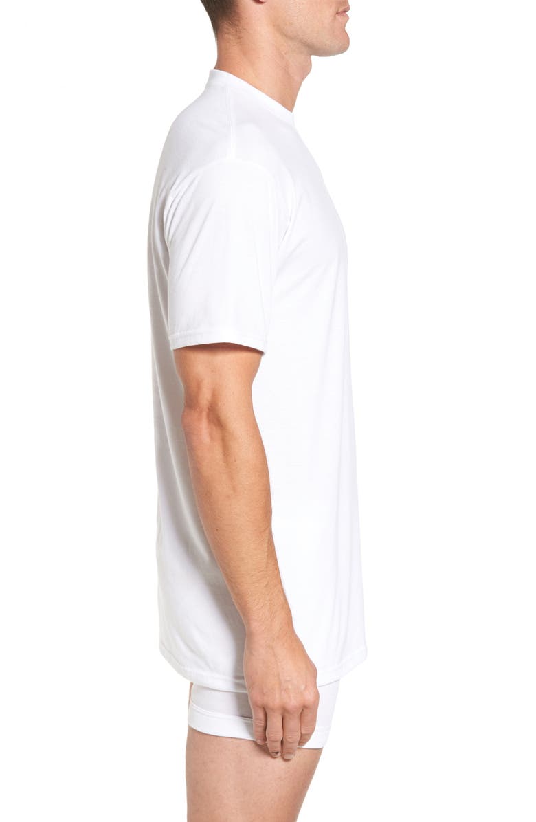 Nordstrom Regular Fit 4-Pack Supima<sup>®</sup> Cotton T-Shirts, Alternate, color, White