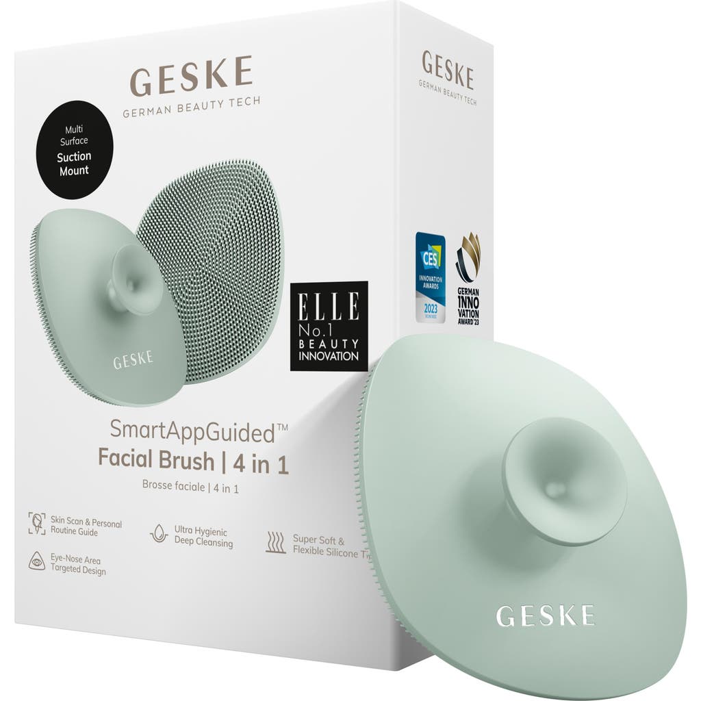 Geske Smartappguided Facial Brush With Handle | 4 In Green