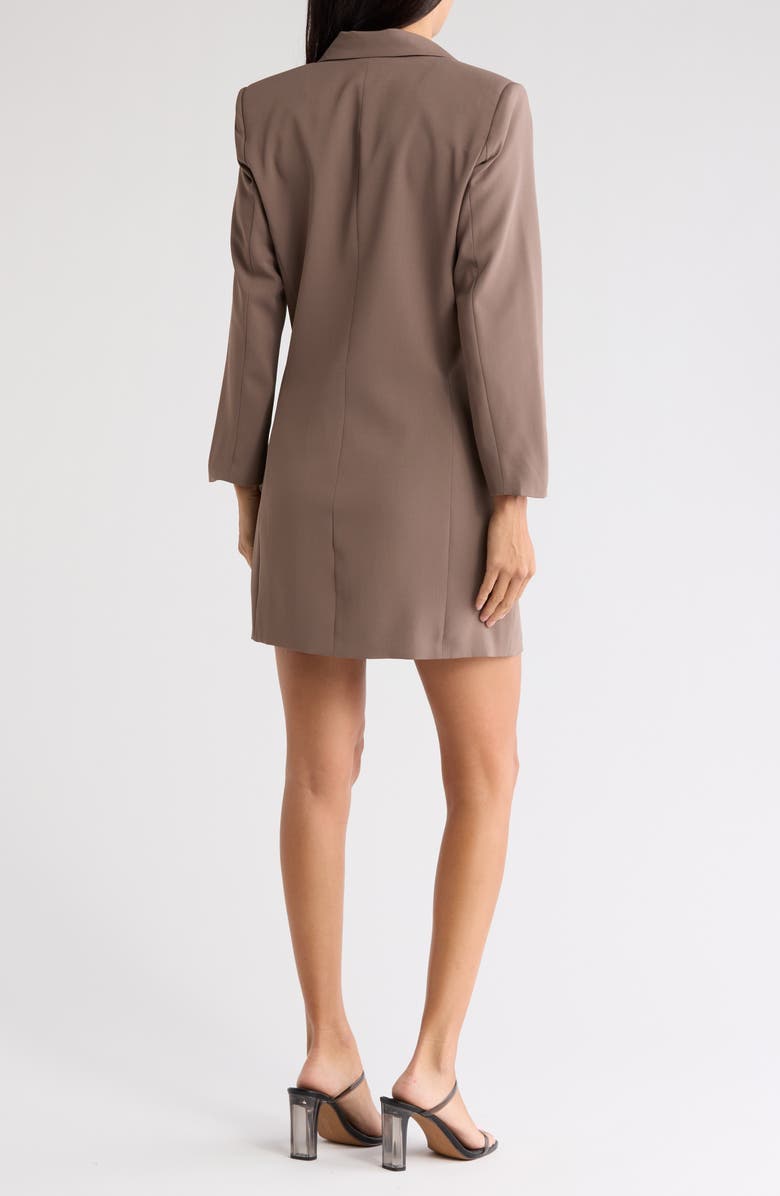AREA STARS Jax Long Sleeve Double Breasted Blazer Dress, Alternate, color, Grey