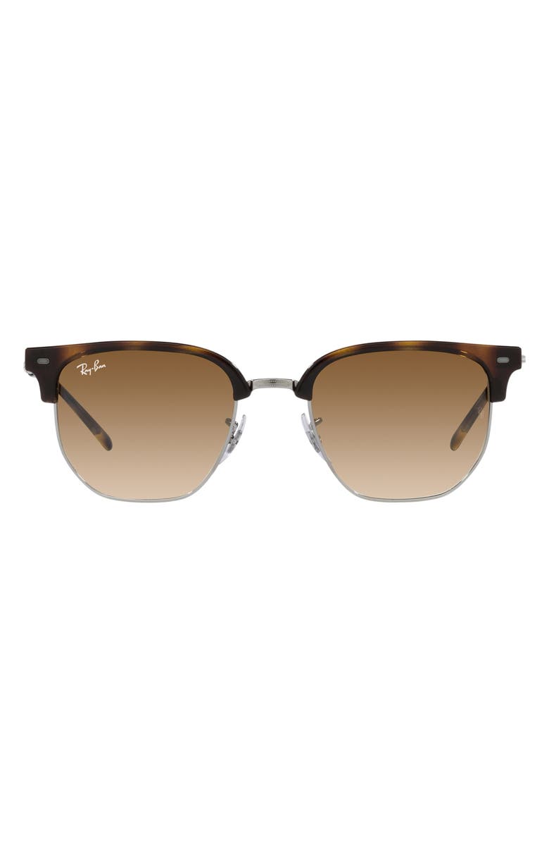 Ray-Ban New Clubmaster 51mm Gradient Irregular Sunglasses, Main, color, Havana