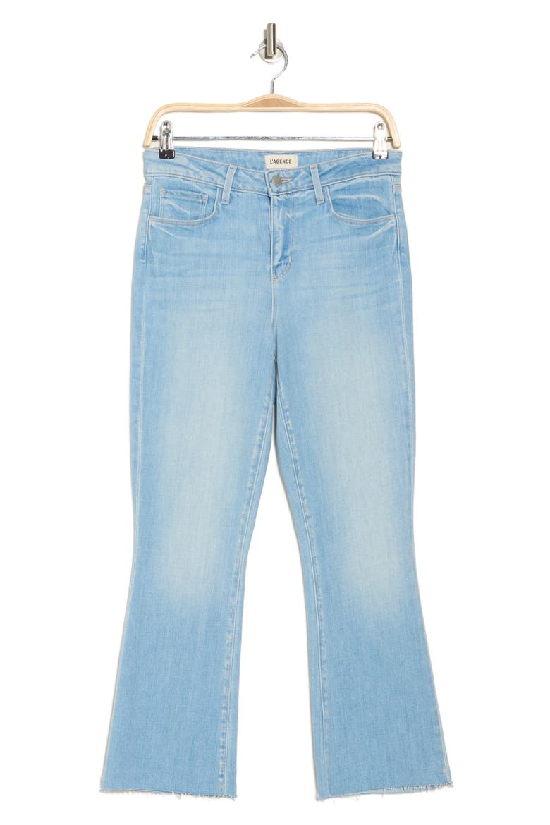 Kendra High Waist Crop Flare Jeans, Alternate, color, OLYMPIA