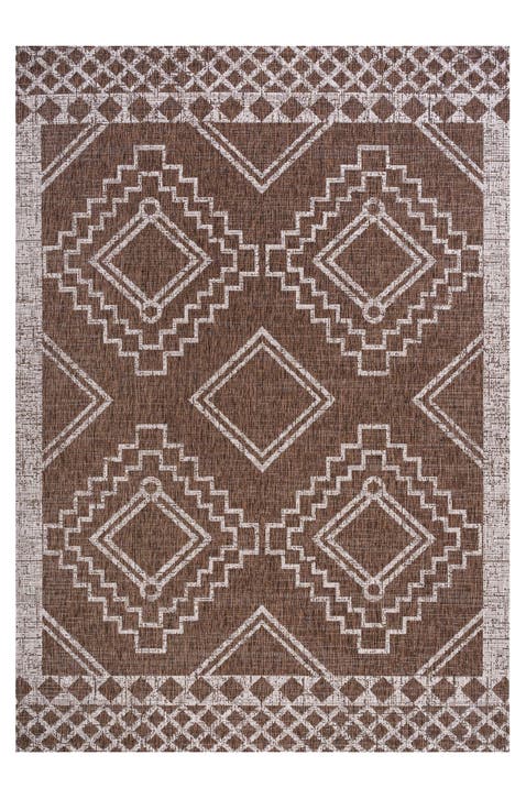 Marokko Diamond  Medallion Indoor/Outdoor Area Rug