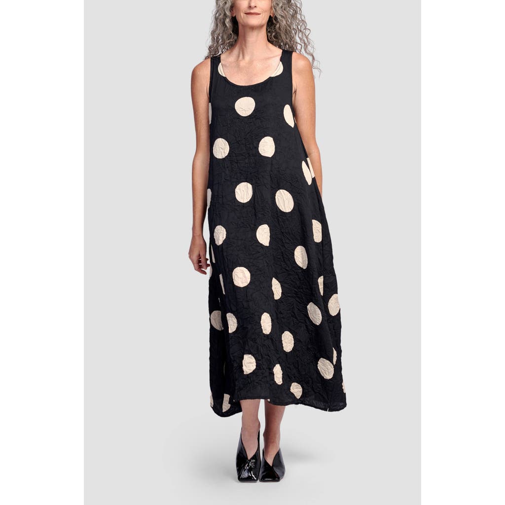 ALEMBIKA ALEMBIKA CRUSHED POLKA DOTS MAXI TANK DRESS