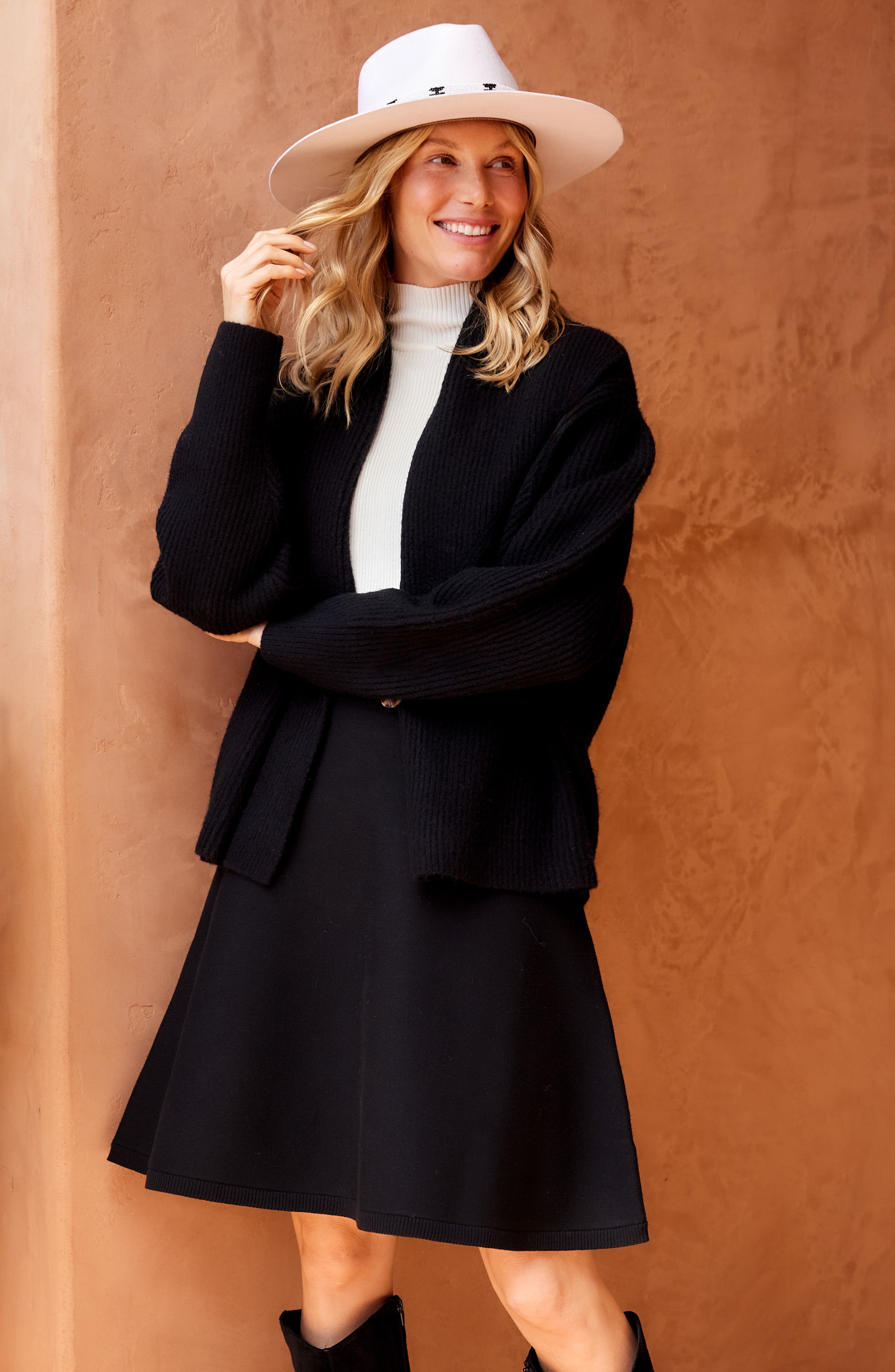 karen kane shawl collar cardigan